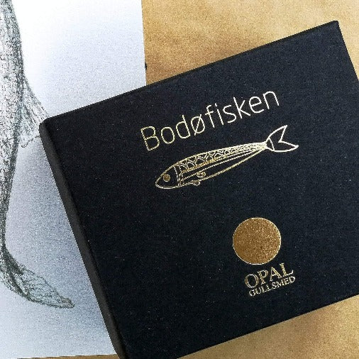 Bodøfisken: Sild-armbånd oksidert sølv, stort