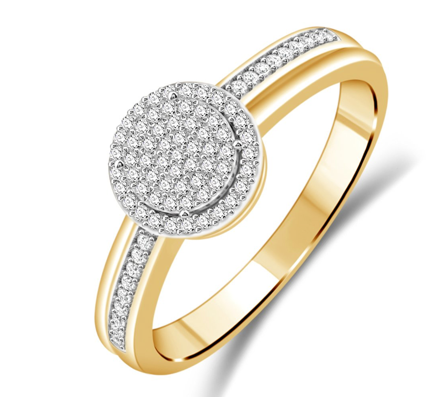 Diamantring rund, 0.25ct TWSI