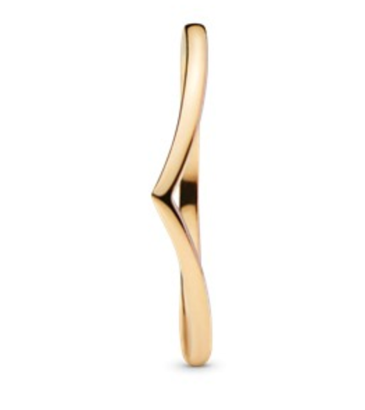 Pandora "polished wishbone" ring