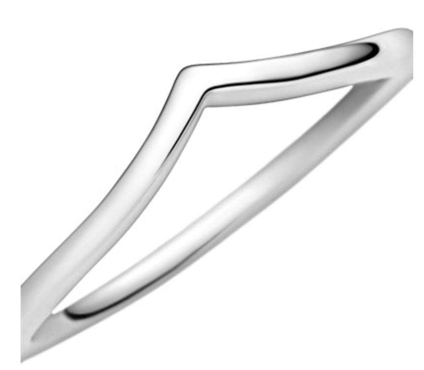 Pandora "polished Wishbone" ring