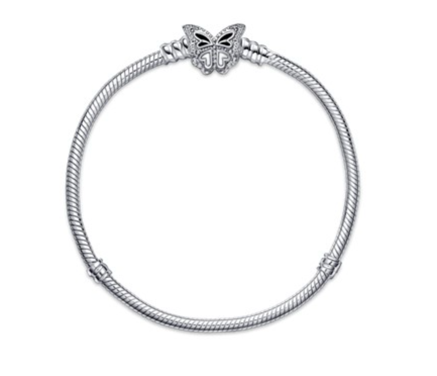 Pandora "Moments sommerfugl-klemme" armbånd