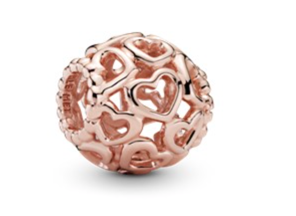 Pandora "hjerter overalt" charm