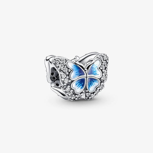 Pandora Blå sommerfugl funklende charm