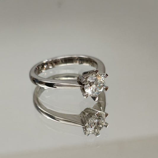 Eksklusiv! Enstens diamantring 1.00ct TW SI