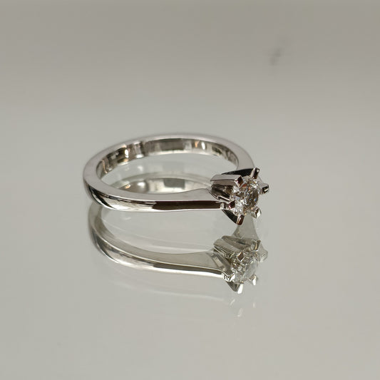 Eksklusiv! Enstens diamantring 0.52ct River VVS2