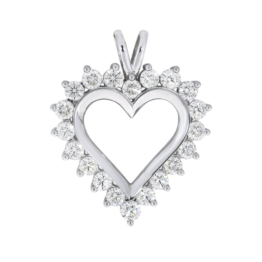 Diamantanheng "Hjerte" 0.25ct TW SI