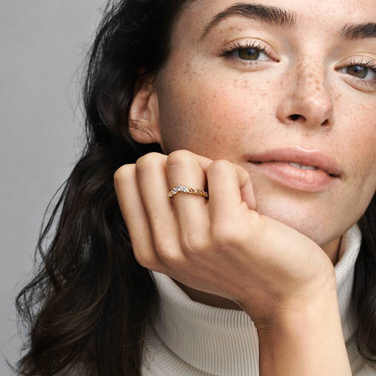 Pandora Kongelig virvel tiara ring