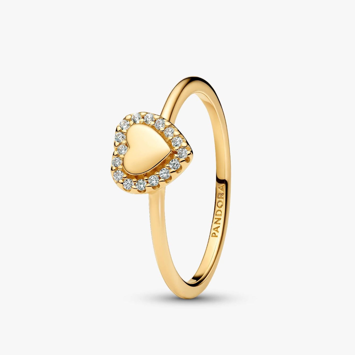 Pandora Hjerte halo ring