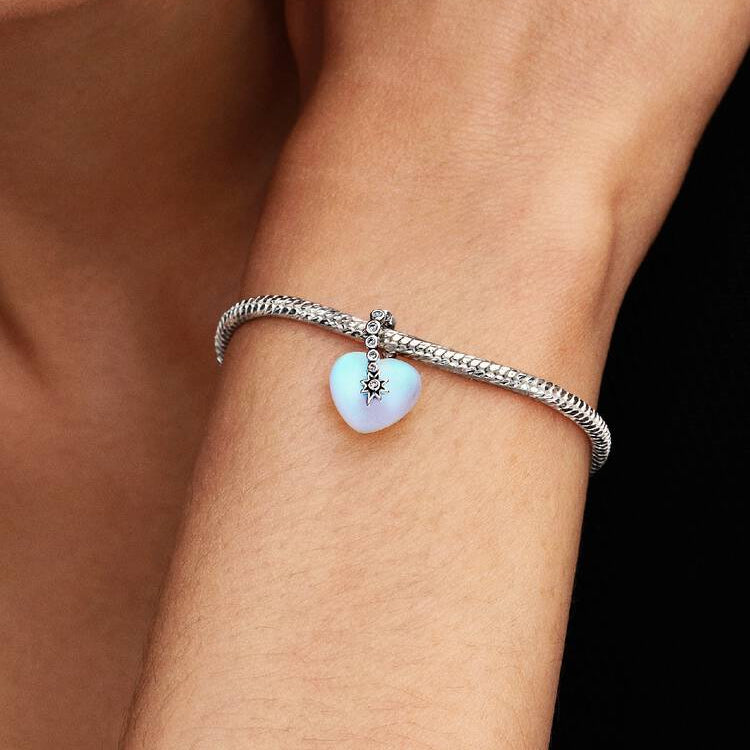Pandora Stjerneskudd og hjerte charm