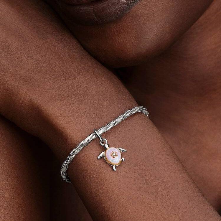 Pandora Rosa havskilpadde charm