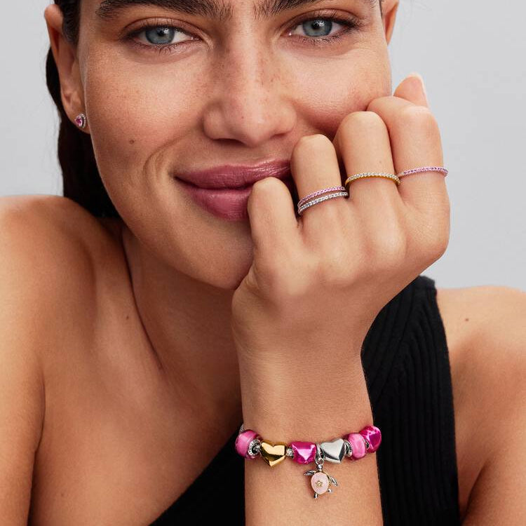 Pandora Rosa havskilpadde charm