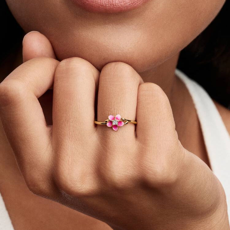Pandora Disney Vaiana blomster ring