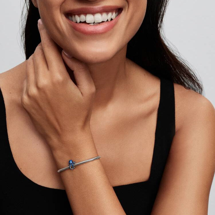 Pandora Blå blekksprut charm