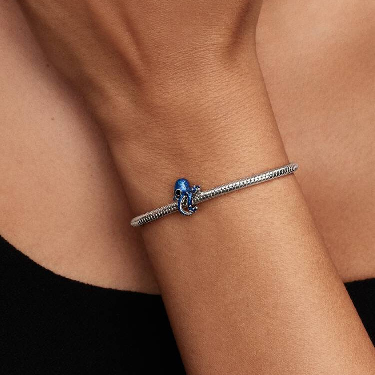 Pandora Blå blekksprut charm
