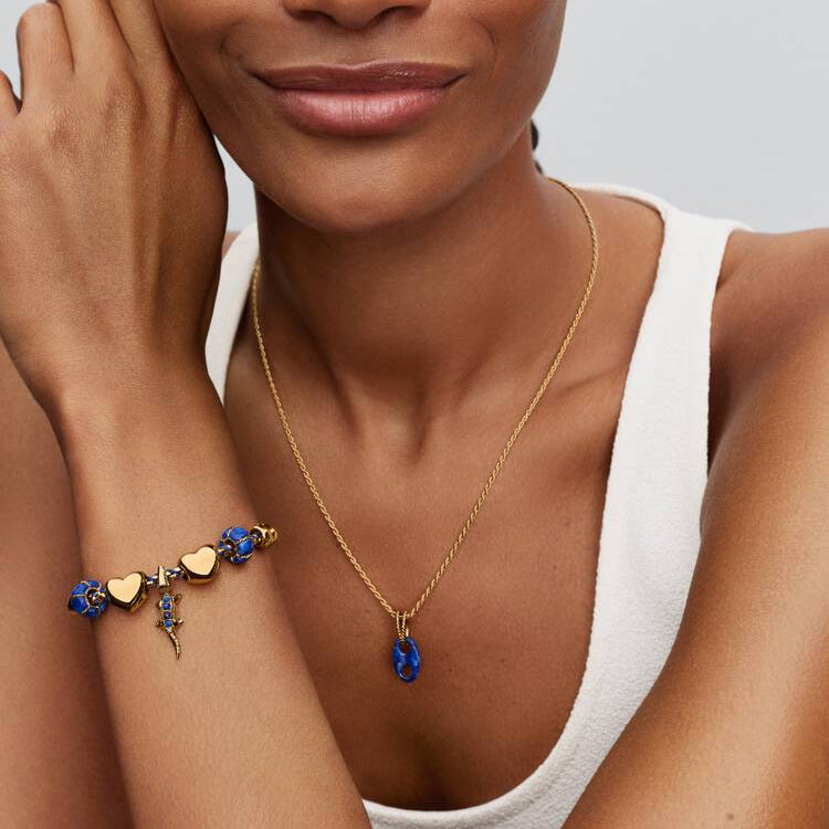 Pandora Livbøye charm, blå