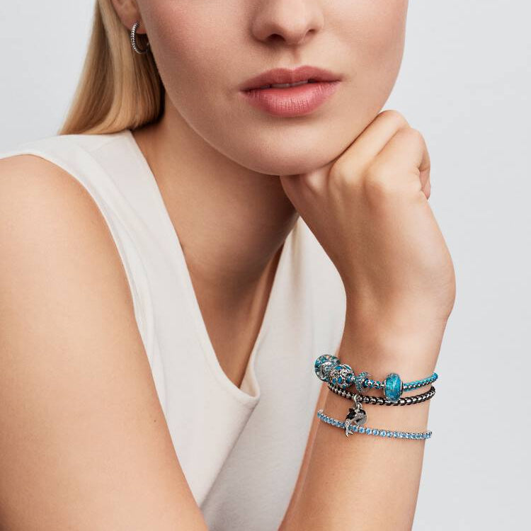 Pandora Openwork svømmende fisk charm