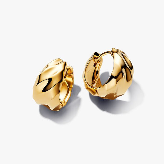 Pandora Essence hoop øreringer med bølger