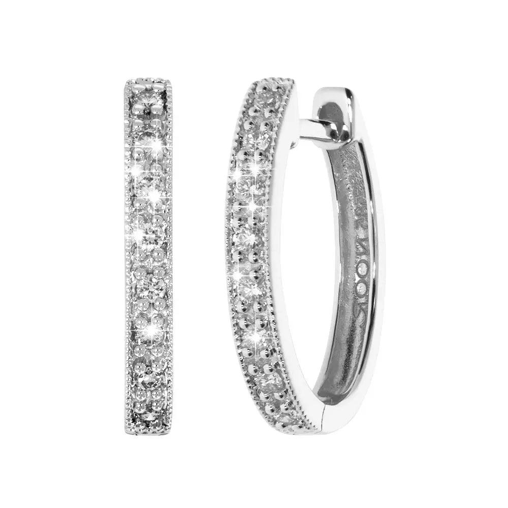 Diamantøreringer "Marilyn" 0.10ct W SI