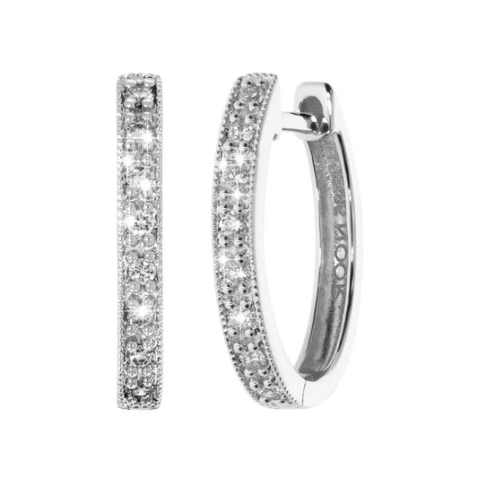 Diamantøreringer "Marilyn" 0.10ct W SI