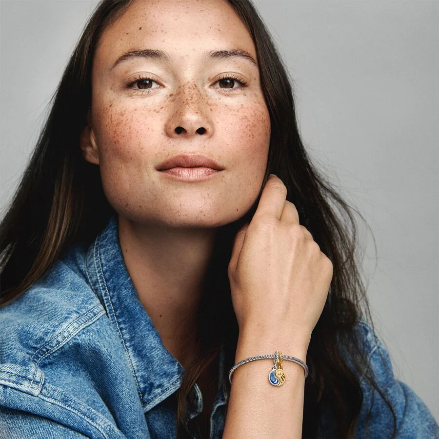 Pandora delbar sol og måne charm