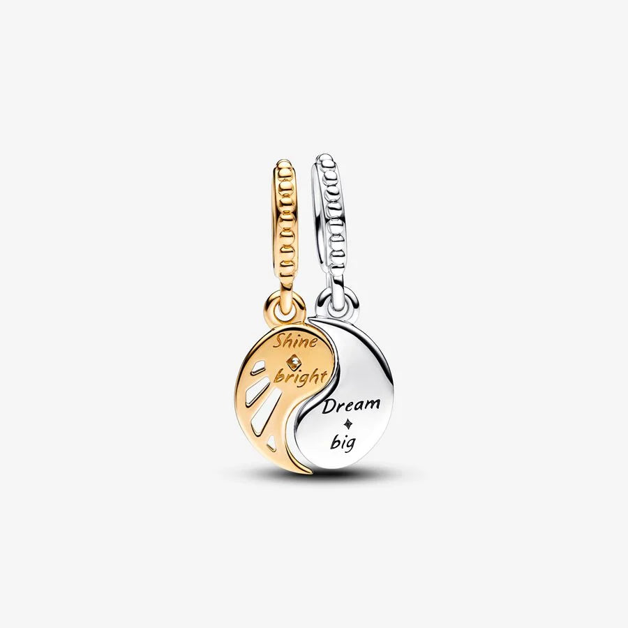 Pandora delbar sol og måne charm