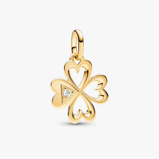 Pandora ME Hjerte firkløver flat charm