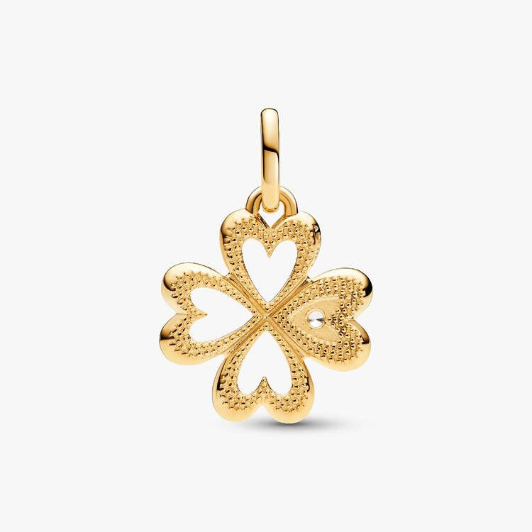 Pandora ME Hjerte firkløver flat charm