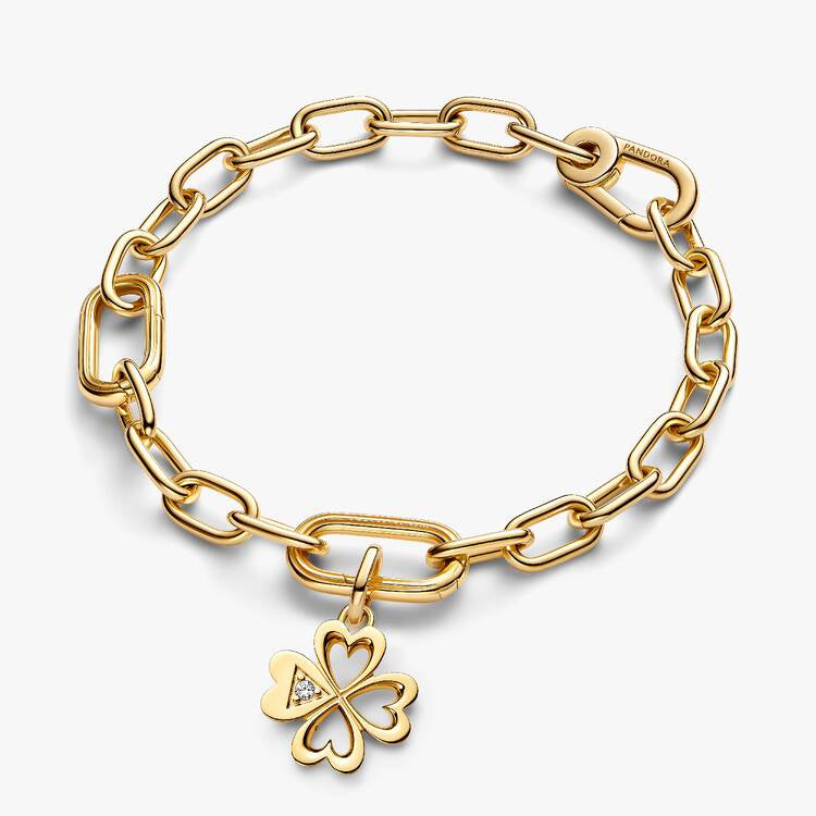 Pandora ME Hjerte firkløver flat charm