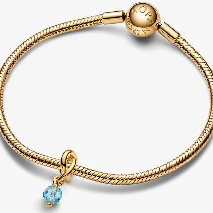 Pandora Evighetssirkel hengende charm, akvablå