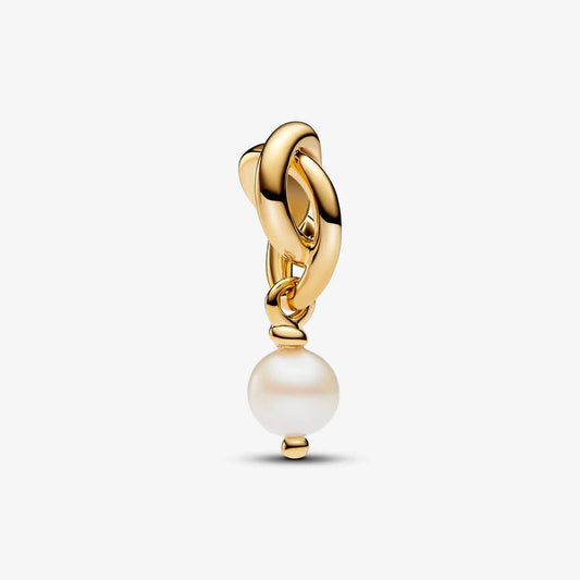 Pandora evighetssirkel hengende charm, perle