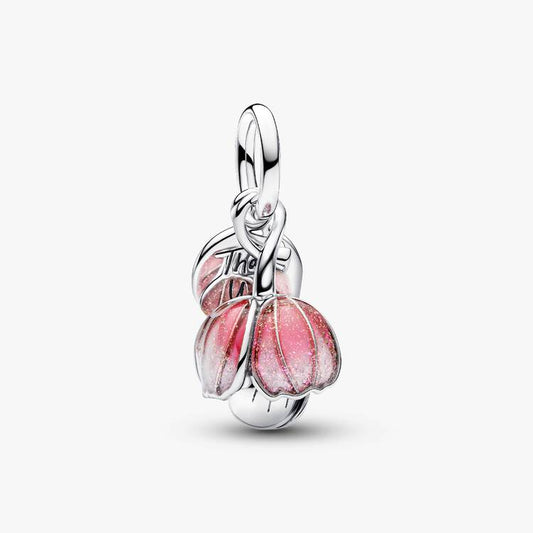 Pandora Tofarget utsprunget blomst hengende charm