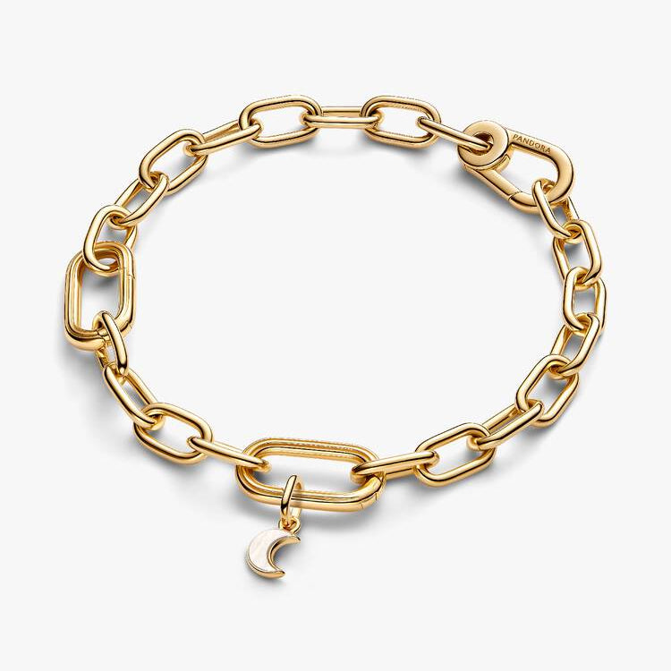 Pandora Hvit halvmåne mini hengende charm
