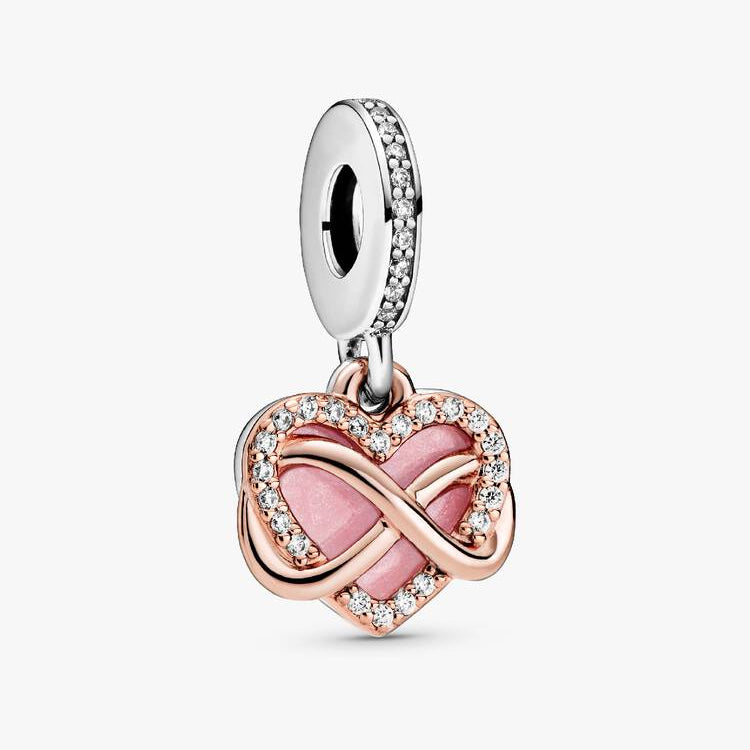 Pandora Funklende evighetshjerte hengende charm