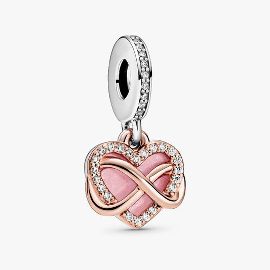 Pandora Funklende evighetshjerte hengende charm