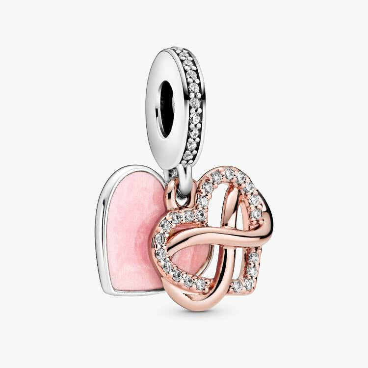Pandora Funklende evighetshjerte hengende charm