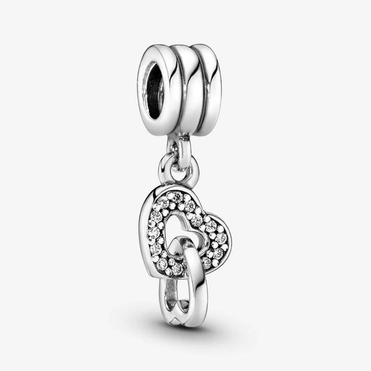 Pandora interlocked hearts charm