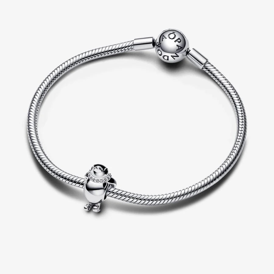 Pandora pingvin på ski charm