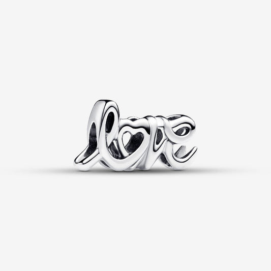 Pandora love håndskrift charm