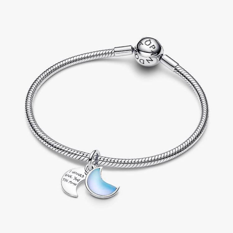 Pandora Halvmåne dobbel hengende charm