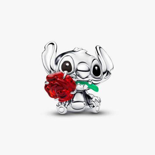 Pandora Disney Stitch rose muranoglass charm
