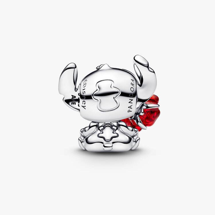 Pandora Disney Stitch rose muranoglass charm