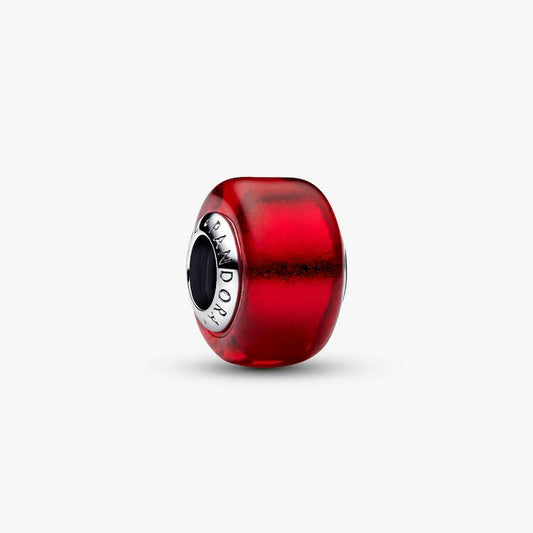 Pandora Mini muranoglass, rød