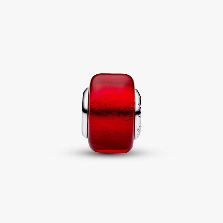 Pandora Mini muranoglass, rød