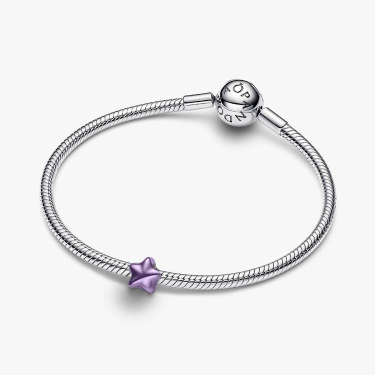 Pandora Stjerne minicharm, lilla