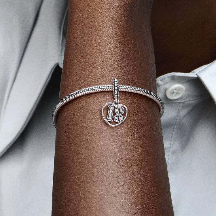 Pandora 18 years of love charm