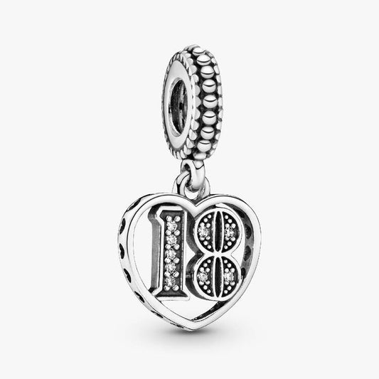 Pandora 18 years of love charm