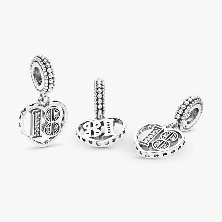 Pandora 18 years of love charm