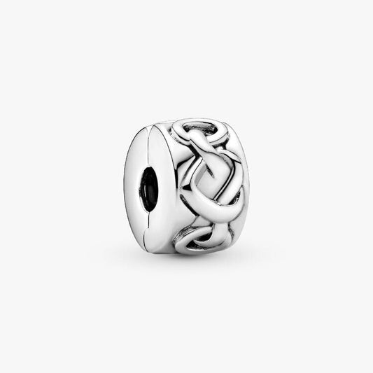 Pandora Hjerteformet knute klemmecharm