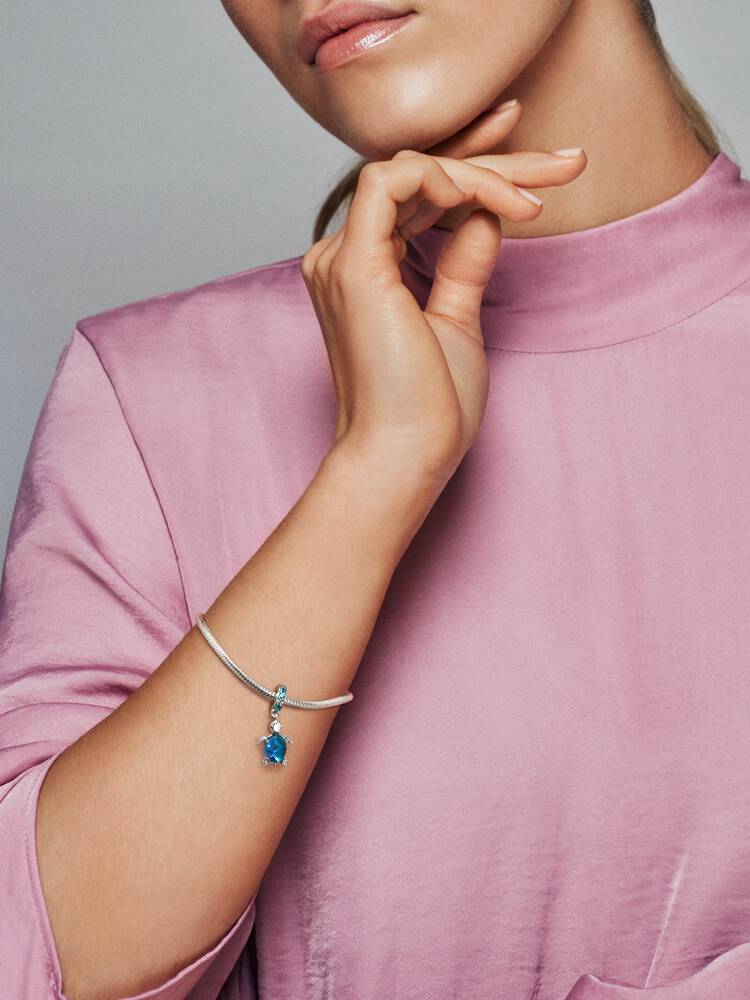 Pandora Muranoglass havskilpaddecharm, blå