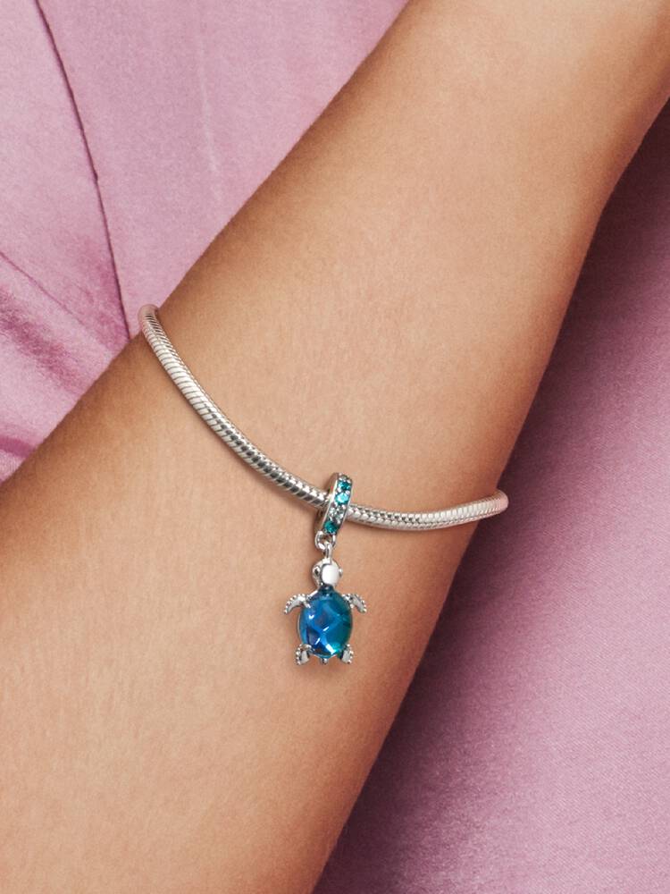 Pandora Muranoglass havskilpaddecharm, blå